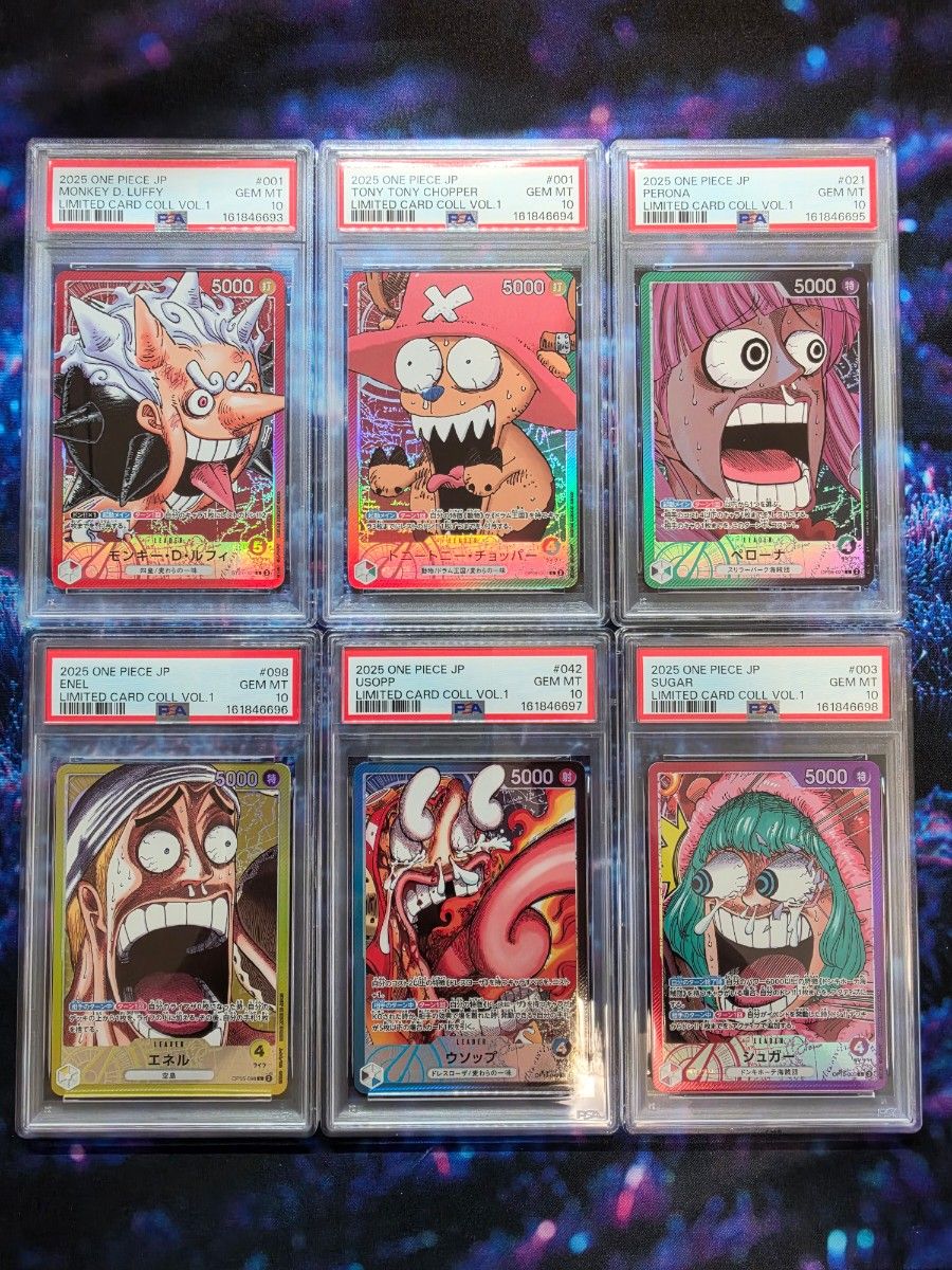 チョッパーズ PSA10 6枚セット PSA10 6-card set One Piece Limited Card Collection Luffy Chopper